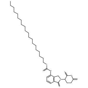 icosyl N-[2-(2,6-dioxo-3-piperidyl)-1-oxo-isoindolin-4-yl]carbamate结构式