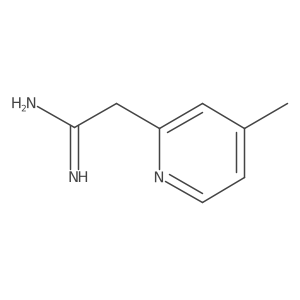 2-(4-Methylpyridin-2-yl)ethanimidamide结构式