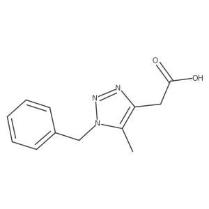 2-(1-benzyl-5-methyl-1H-1,2,3-triazol-4-yl)acetic acid Structure