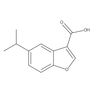5-(Propan-2-yl)-1-benzofuran-3-carboxylic acid Structure