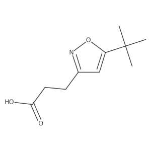 3-(5-Tert-butyl-1,2-oxazol-3-yl)propanoic acid Structure