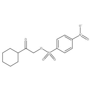 2-Cyclohexyl-2-oxoethyl 4-nitrobenzenesulfonate结构式