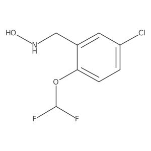 N-{[5-chloro-2-(difluoromethoxy)phenyl]methyl}hydroxylamine结构式