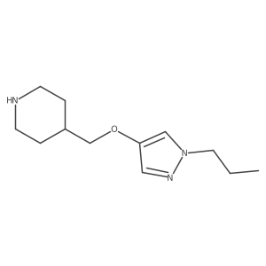 4-(1-Propyl-1H-pyrazol-4-yloxymethyl)-piperidine结构式
