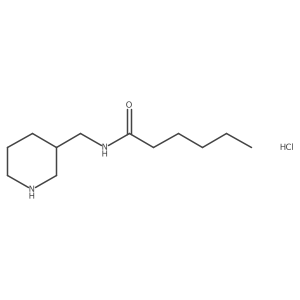 N-(Piperidin-3-ylmethyl)hexanamide hydrochloride Structure