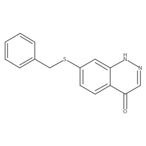 7-(benzylthio)cinnolin-4(1H)-one Structure