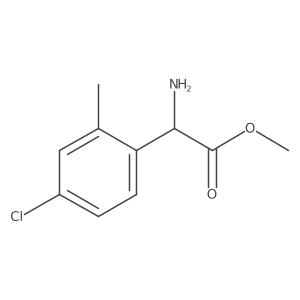 Methyl 2-amino-2-(4-chloro-2-methylphenyl)acetate Structure