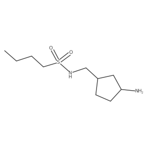 N-[(3-aminocyclopentyl)methyl]butane-1-sulfonamide结构式
