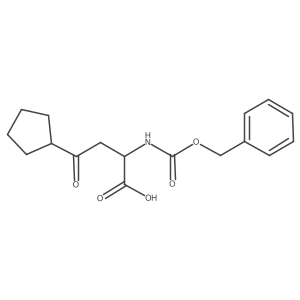2-{[(Benzyloxy)carbonyl]amino}-4-cyclopentyl-4-oxobutanoic acid Structure