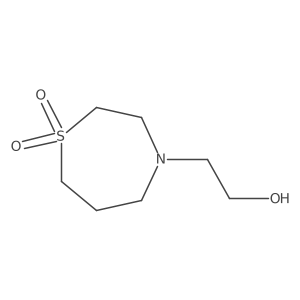 4-(2-Hydroxyethyl)-1lambda6,4-thiazepane-1,1-dione结构式