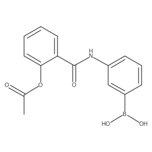 Boronic acid, [3-[[2-(acetyloxy)benzoyl]amino]phenyl]-结构式