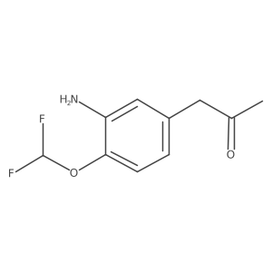 1-(3-Amino-4-(difluoromethoxy)phenyl)propan-2-one Structure
