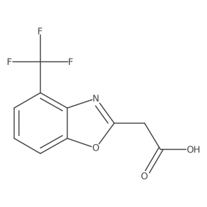 2-(4-(Trifluoromethyl)benzo[d]oxazol-2-yl)acetic acid结构式