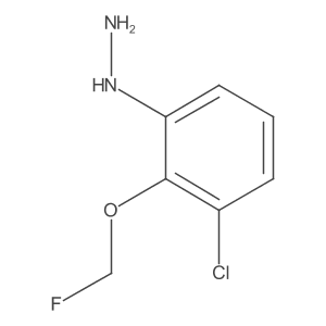 1-(3-Chloro-2-(fluoromethoxy)phenyl)hydrazine结构式