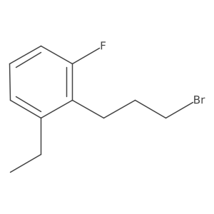 1-(3-Bromopropyl)-2-ethyl-6-fluorobenzene Structure