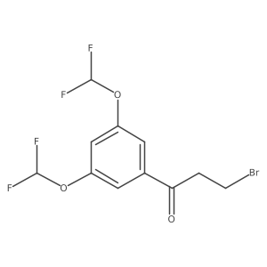 1-(3,5-Bis(difluoromethoxy)phenyl)-3-bromopropan-1-one Structure