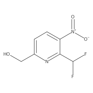 2-(Difluoromethyl)-3-nitropyridine-6-methanol结构式