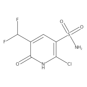 2-Chloro-5-(difluoromethyl)-6-hydroxypyridine-3-sulfonamide Structure