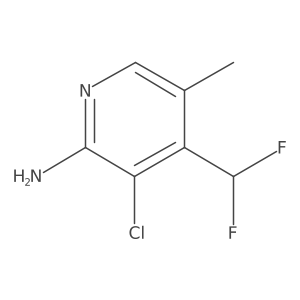 3-Chloro-4-(difluoromethyl)-5-methylpyridin-2-amine Structure