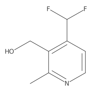 (4-(Difluoromethyl)-2-methylpyridin-3-yl)methanol Structure