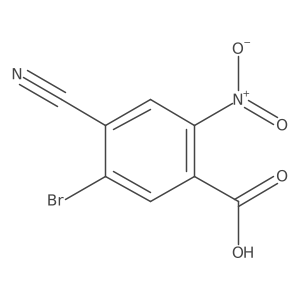 5-Bromo-4-cyano-2-nitrobenzoic acid Structure