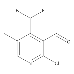 2-Chloro-4-(difluoromethyl)-5-methylnicotinaldehyde Structure