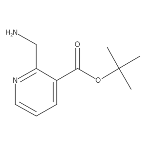 tert-Butyl 2-(aminomethyl)nicotinate结构式