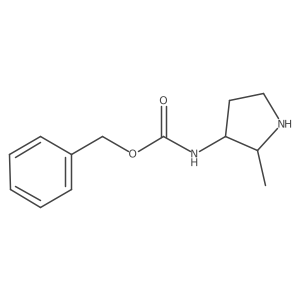Benzyl (2-methylpyrrolidin-3-yl)carbamate结构式