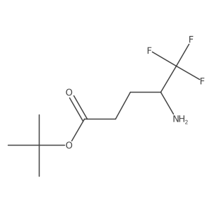 tert-butyl (4S)-4-amino-5,5,5-trifluoropentanoate Structure