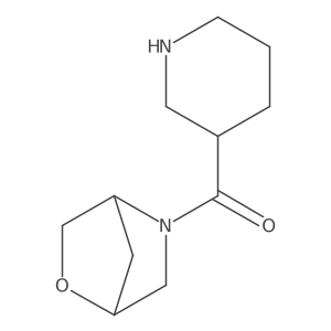 (2-Oxa-5-azabicyclo[2.2.1]heptan-5-yl)(piperidin-3-yl)methanone结构式
