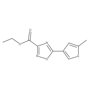 Ethyl 5-(5-methylthiophen-3-yl)-1,2,4-oxadiazole-3-carboxylate Structure
