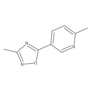 3-Methyl-5-(6-methylpyridin-3-yl)-1,2,4-oxadiazole Structure