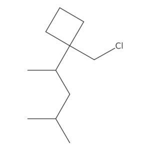 1-(Chloromethyl)-1-(4-methylpentan-2-yl)cyclobutane结构式