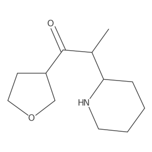1-(Oxolan-3-yl)-2-(piperidin-2-yl)propan-1-one Structure