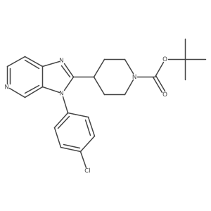 Tert-butyl 4-[3-(4-chlorophenyl)imidazo[4,5-c]pyridin-2-yl]piperidine-1-carboxylate结构式