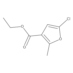 ethyl 5-chloro-2-methyl-furan-3-carboxylate结构式