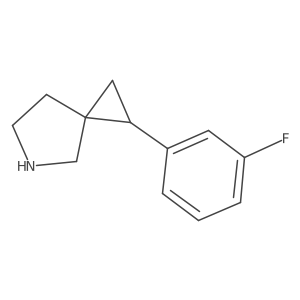 1-(3-Fluorophenyl)-5-azaspiro[2.4]heptane结构式