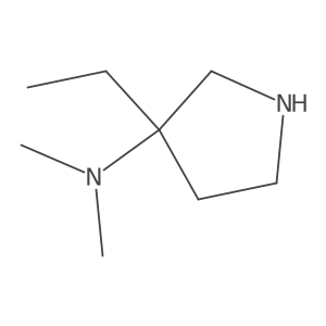 3-Ethyl-N,N-dimethylpyrrolidin-3-amine Structure