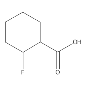 rac-(1R,2R)-2-fluorocyclohexane-1-carboxylic acid Structure