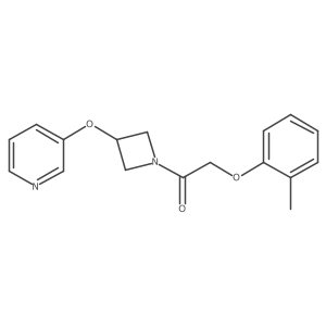1-(3-(Pyridin-3-yloxy)azetidin-1-yl)-2-(o-tolyloxy)ethanone结构式
