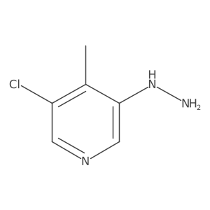 3-Chloro-5-hydrazinyl-4-methylpyridine Structure
