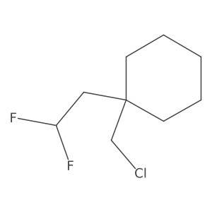 1-(Chloromethyl)-1-(2,2-difluoroethyl)cyclohexane Structure