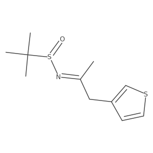 2-Propanesulfinamide, 2-methyl-N-[1-methyl-2-(3-thienyl)ethylidene]-结构式