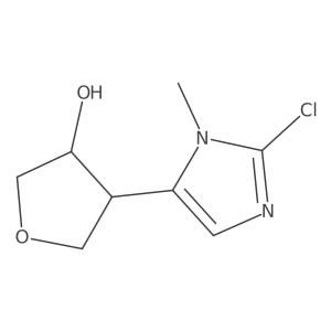 4-(2-chloro-1-methyl-1H-imidazol-5-yl)oxolan-3-ol Structure