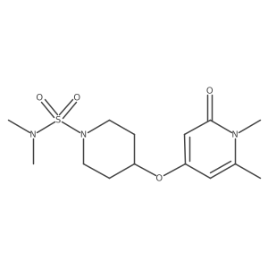 4-((1,6-dimethyl-2-oxo-1,2-dihydropyridin-4-yl)oxy)-N,N-dimethylpiperidine-1-sulfonamide Structure