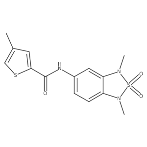 N-(1,3-dimethyl-2,2-dioxido-1,3-dihydrobenzo[c][1,2,5]thiadiazol-5-yl)-4-methylthiophene-2-carboxamide Structure