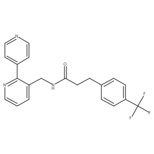 N-([2,4'-bipyridin]-3-ylmethyl)-3-(4-(trifluoromethyl)phenyl)propanamide结构式