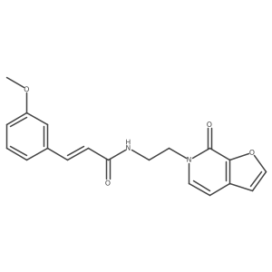 (Z)-3-(3-methoxyphenyl)-N-(2-(7-oxofuro[2,3-c]pyridin-6(7H)-yl)ethyl)acrylamide结构式