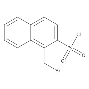 1-(Bromomethyl)naphthalene-2-sulfonyl chloride结构式