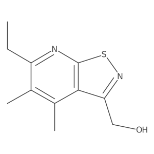 {6-Ethyl-4,5-dimethyl-[1,2]thiazolo[5,4-b]pyridin-3-yl}methanol Structure